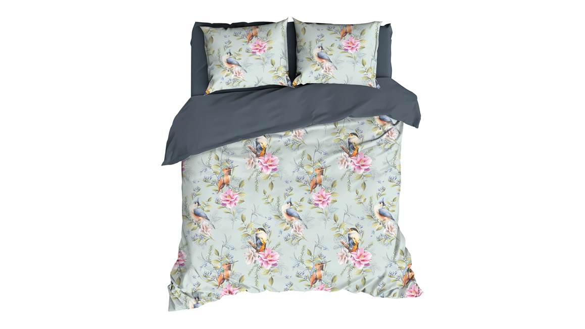 Satin d’Or Oiseaux Chanteurs housse de couette