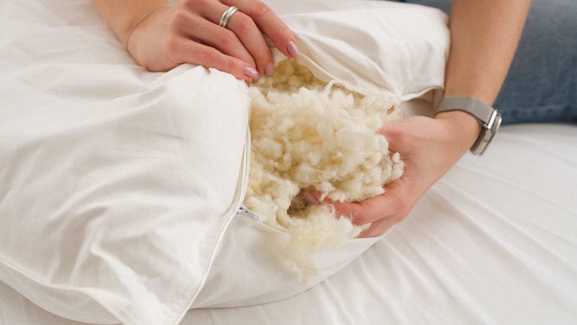 Snoozing Texelite oreiller laine medium