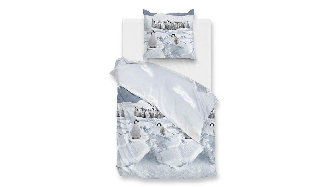 Zohome Pinguini housse de couette en flanelle