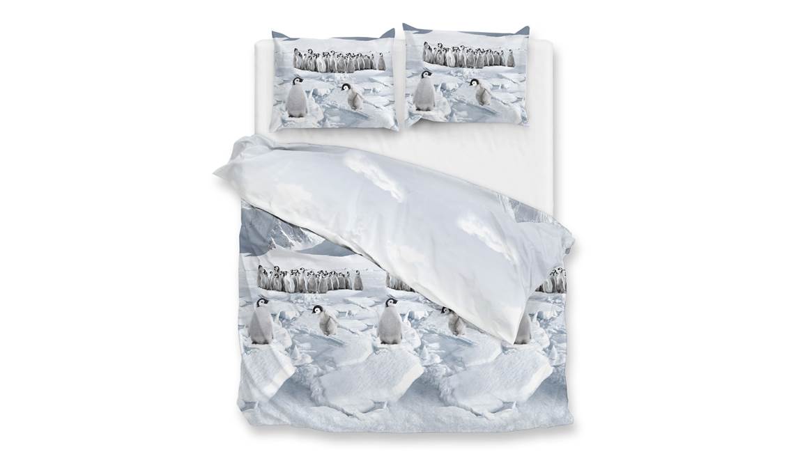 Zohome Pinguini housse de couette en flanelle