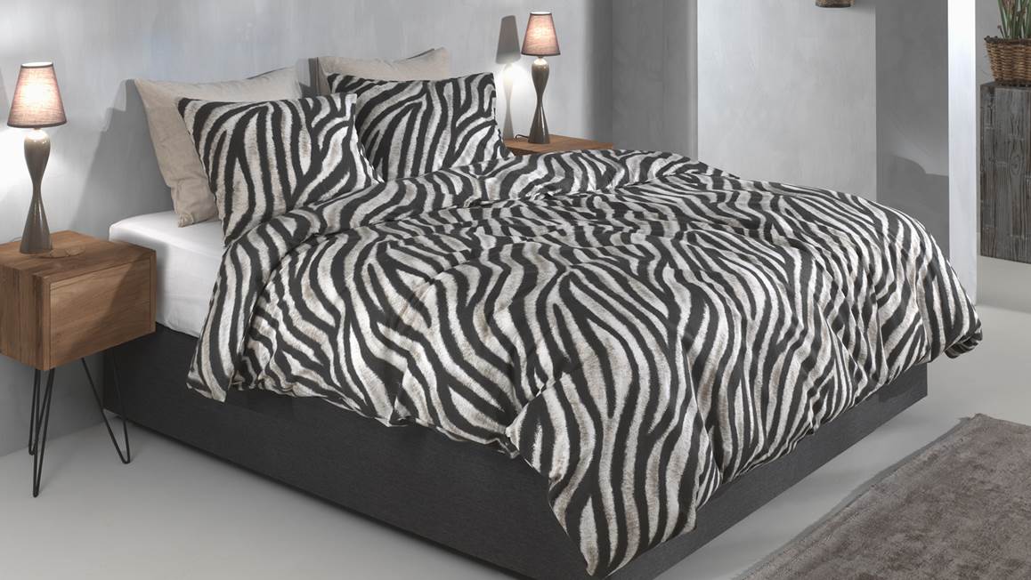 Zohome Zebrato housse de couette en flanelle