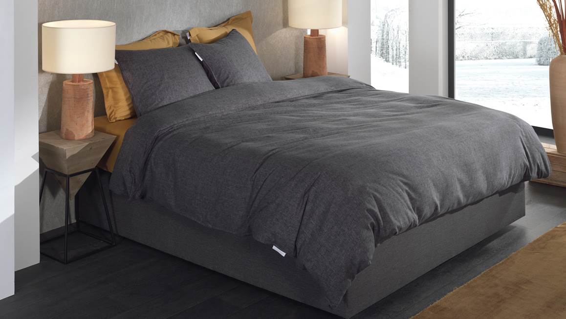 Heckettlane Franela housse de couette en flanelle