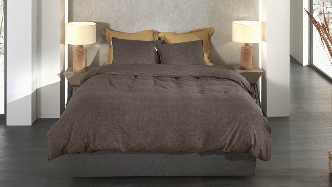 Heckettlane Franela housse de couette en flanelle