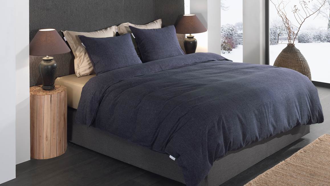 Heckettlane Franela housse de couette en flanelle