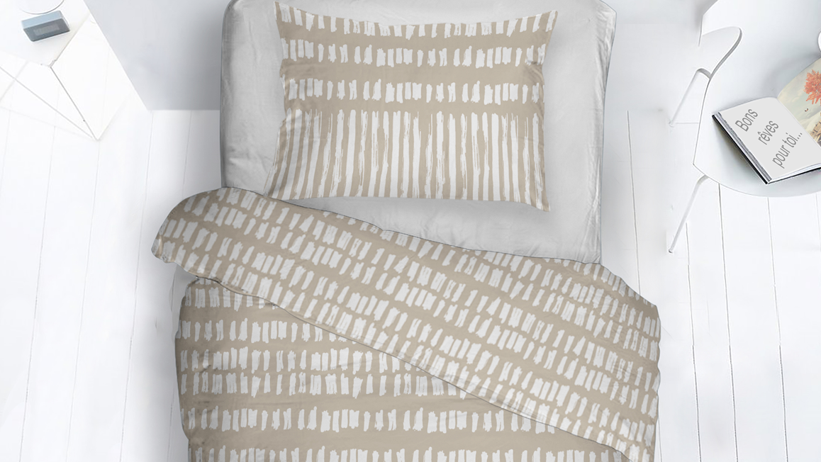 Snoozing Gita housse de couette en flanelle