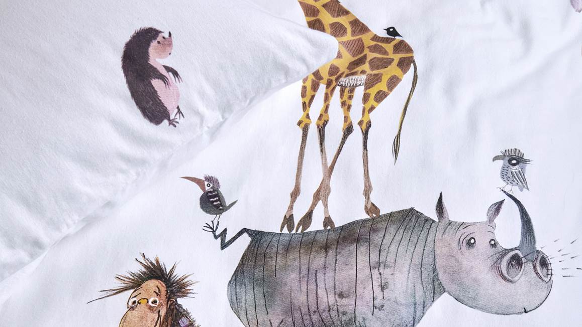 Fiep Amsterdam Dieren stapelen housse de couette