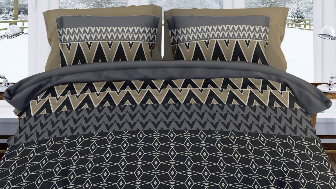Romanette Chamonix housse de couette en flanelle