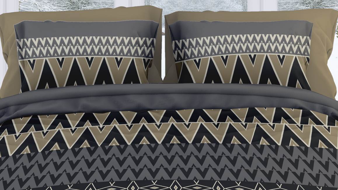 Romanette Chamonix housse de couette en flanelle