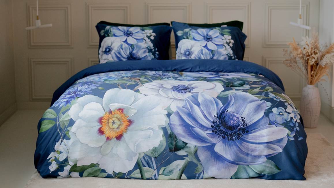 Snoozing Blue Garden housse de couette