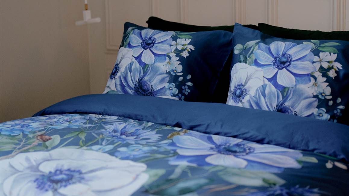 Snoozing Blue Garden housse de couette