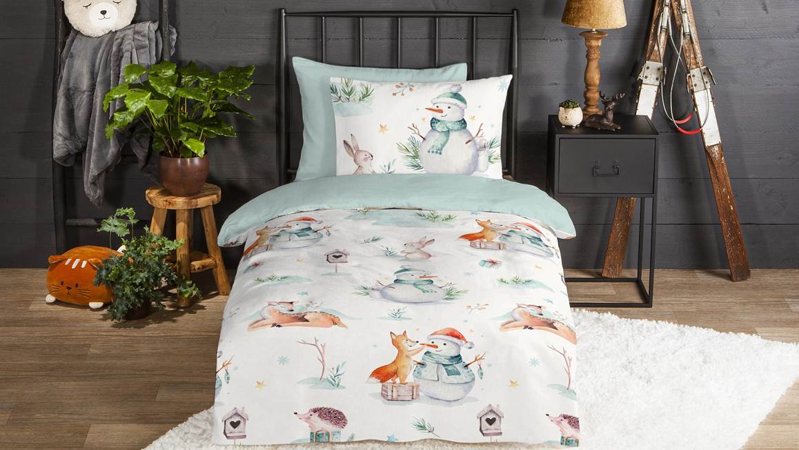 Good Morning Magicwinter housse de couette en flanelle