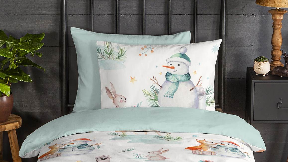 Good Morning Magicwinter housse de couette en flanelle
