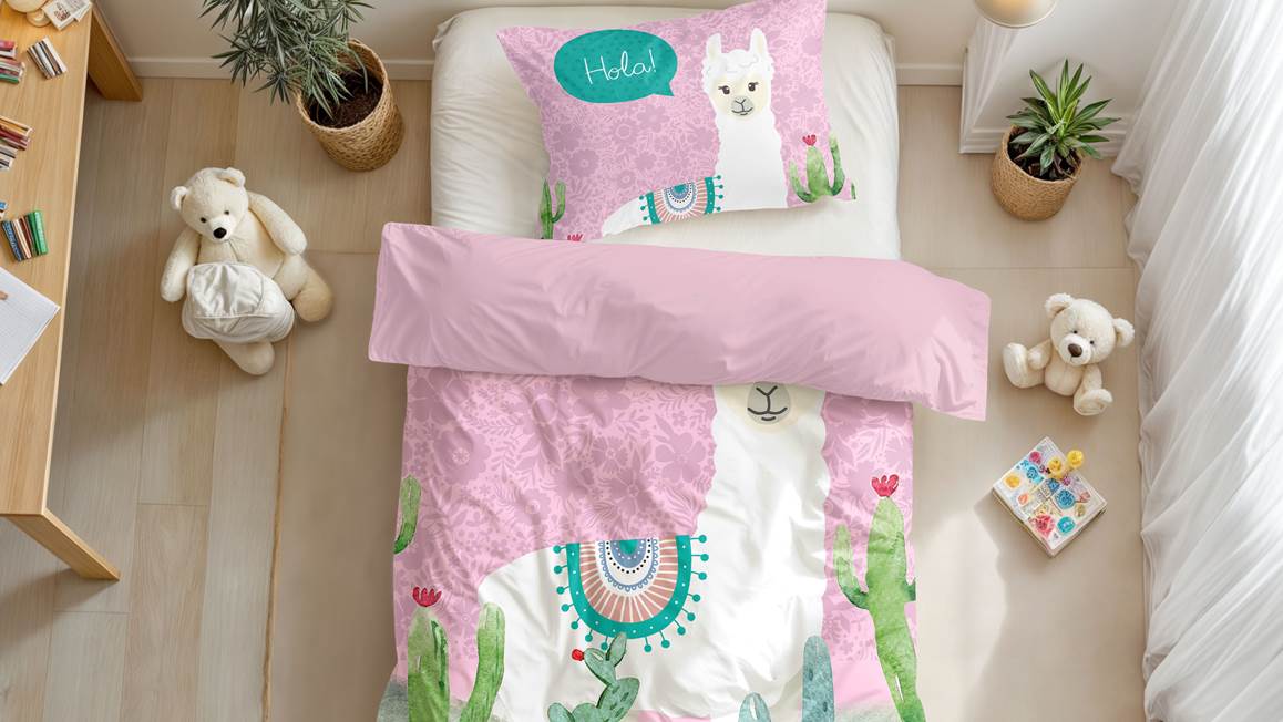 Little Monster Hola Lama housse de couette