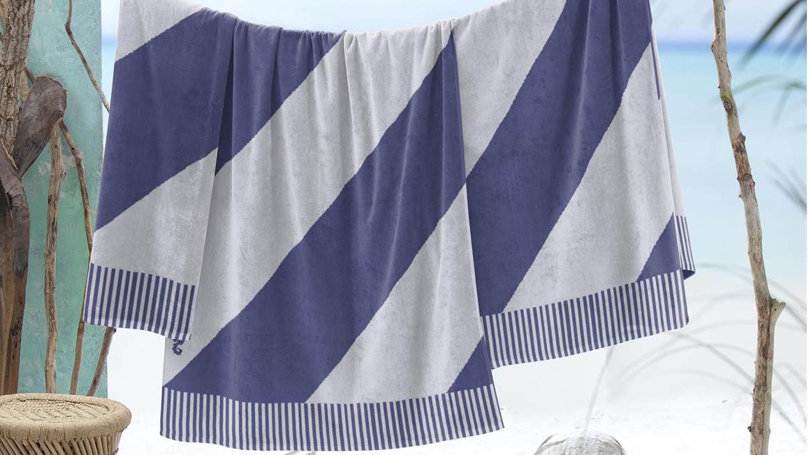 Seahorse Colorblock Stripe serviette de plage