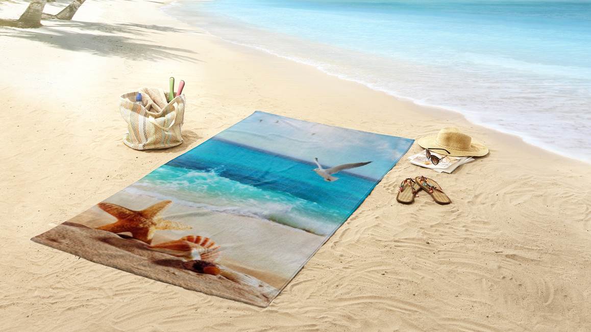 Good Morning Sealife serviette de plage