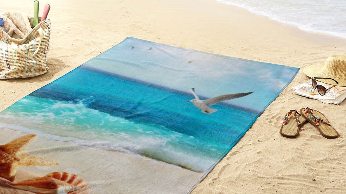 Good Morning Sealife serviette de plage