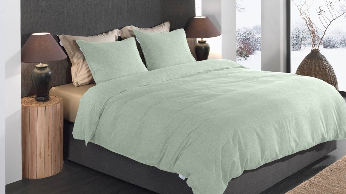 Heckettlane Franela housse de couette en flanelle