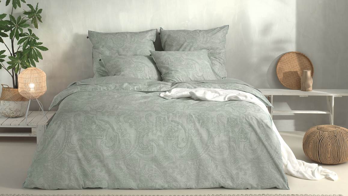 Zohome Paisley di Lino housse de couette