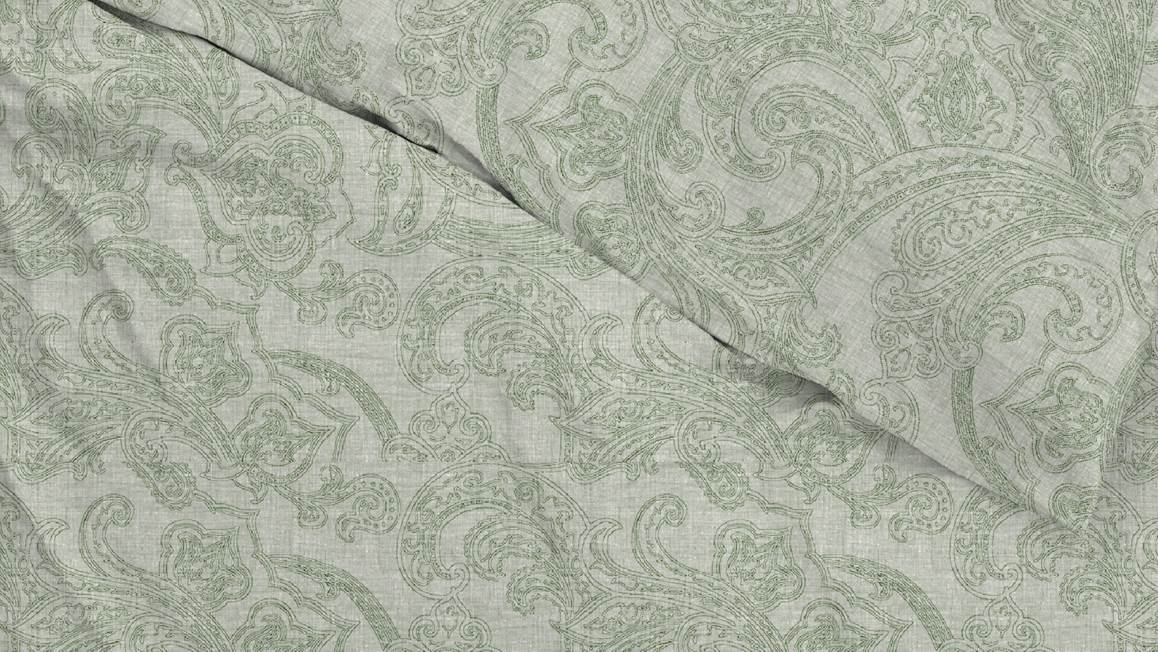 Zohome Paisley di Lino housse de couette