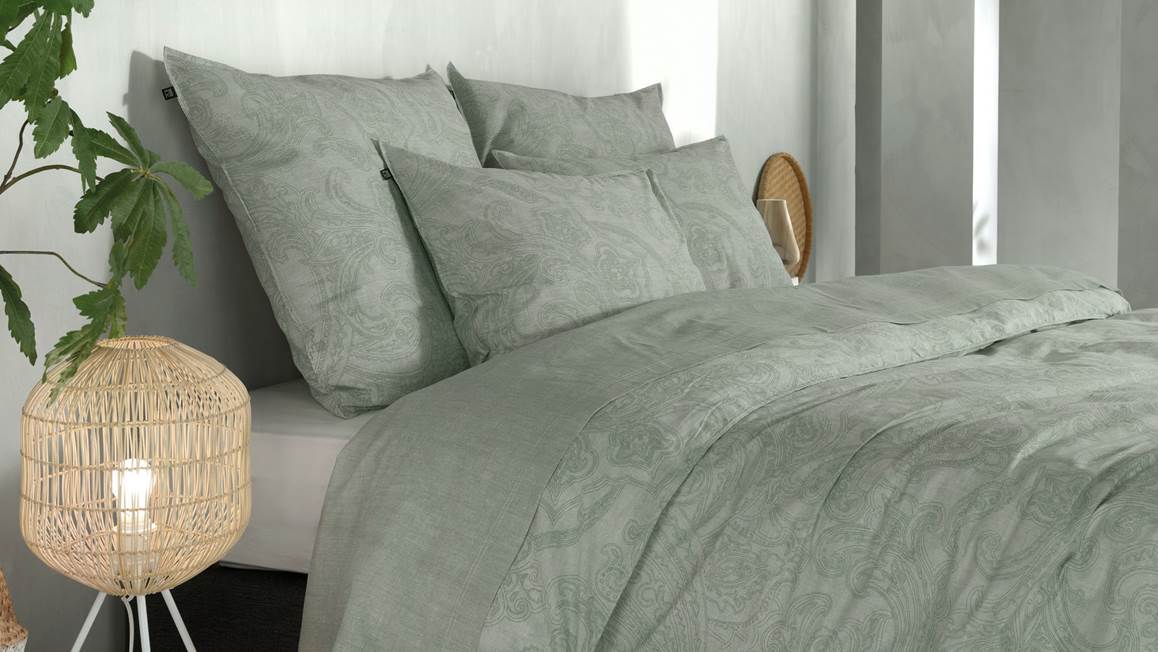 Zohome Paisley di Lino housse de couette