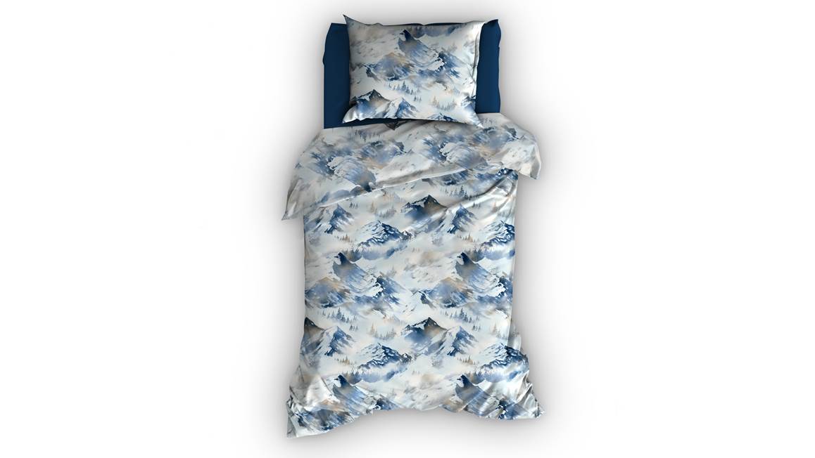 Romanette Peak Mountains housse de couette en flanelle