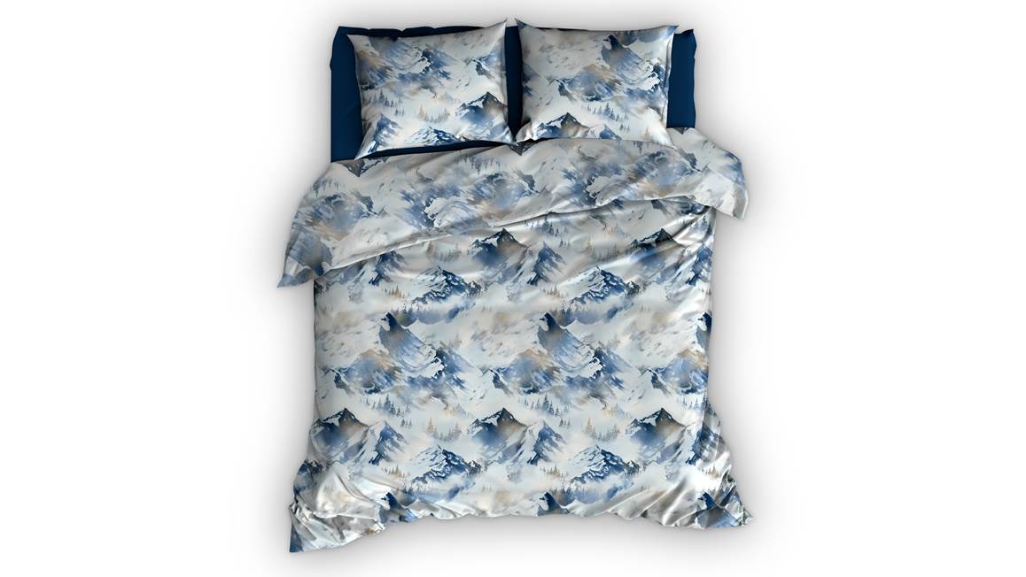 Romanette Peak Mountains housse de couette en flanelle