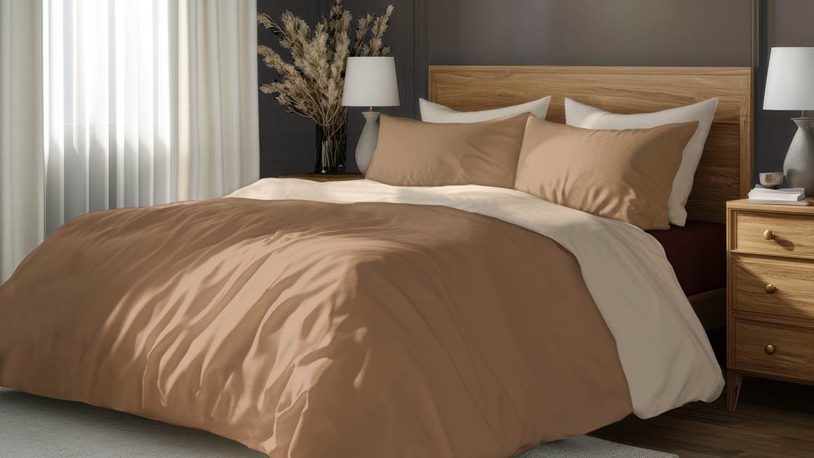 Satin d’Or Reverso housse de couette