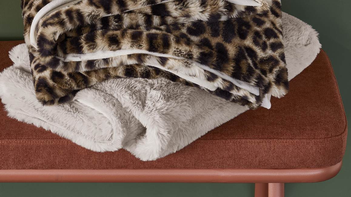 KAAT Amsterdam Fluffy plaid polaire