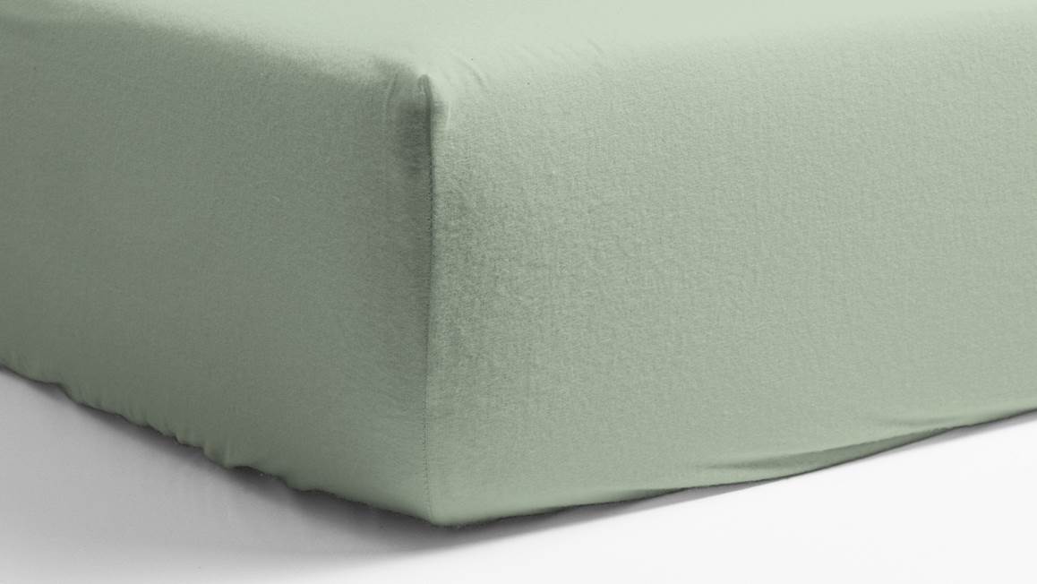 Snoozing drap-housse flanelle