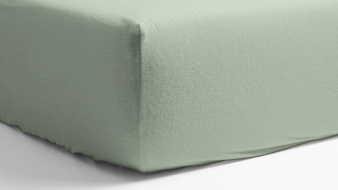 Snoozing drap-housse flanelle