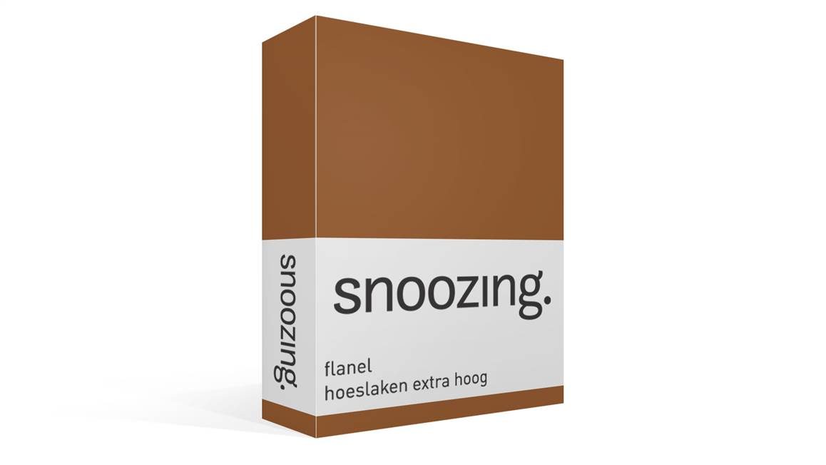 Snoozing drap-housse grand bonnet flanelle
