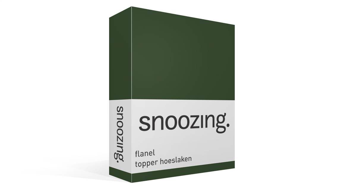 Snoozing drap-housse surmatelas flanelle