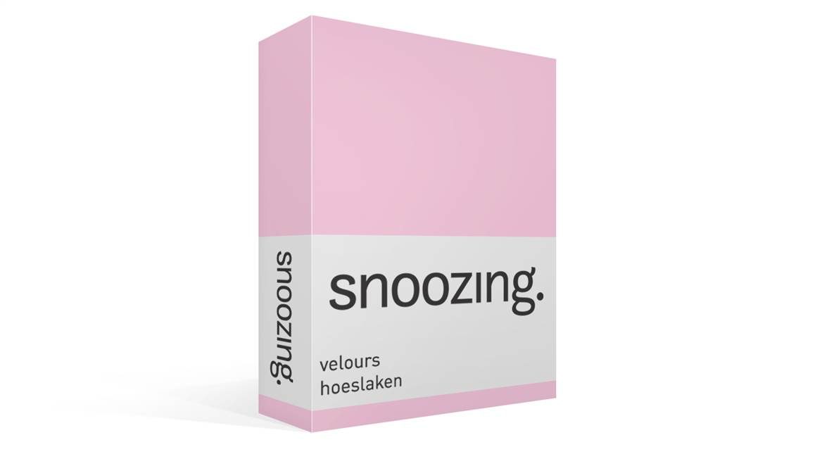 Snoozing drap-housse velours