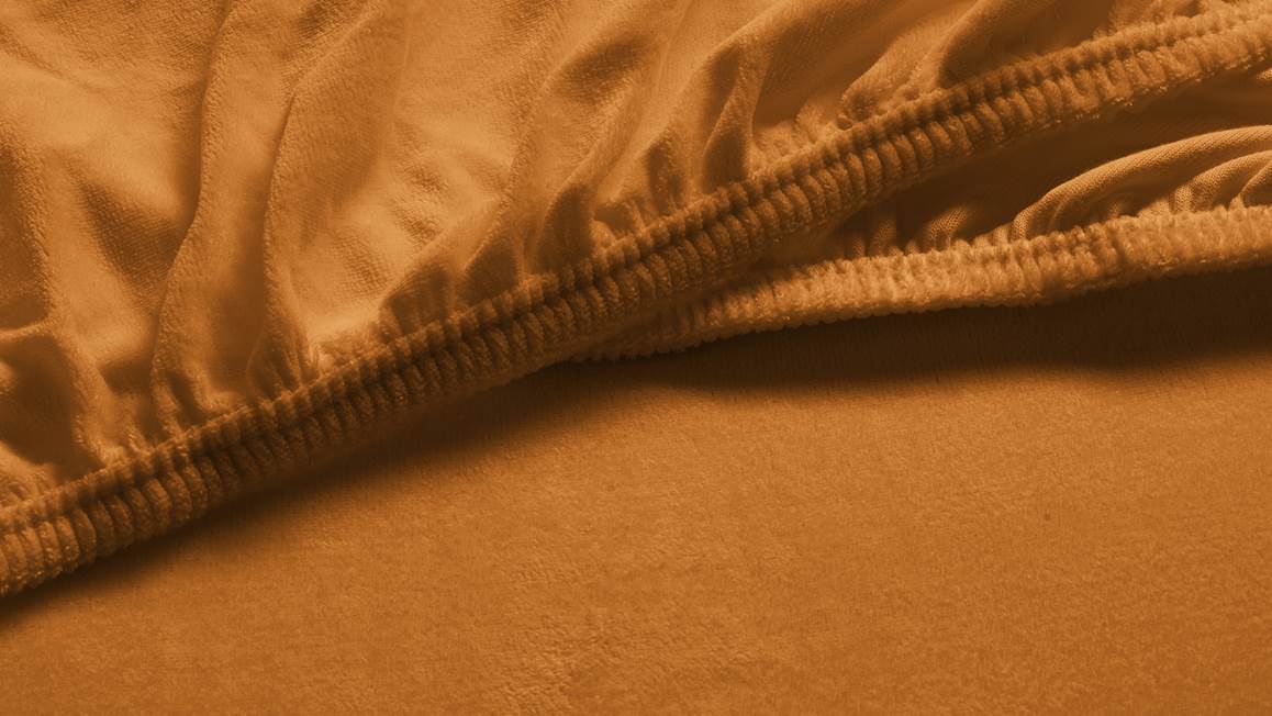 Snoozing drap-housse velours