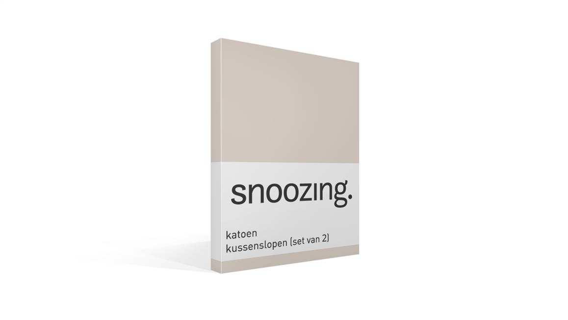 Snoozing taies d'oreiller coton 57 fils (lot de 2)