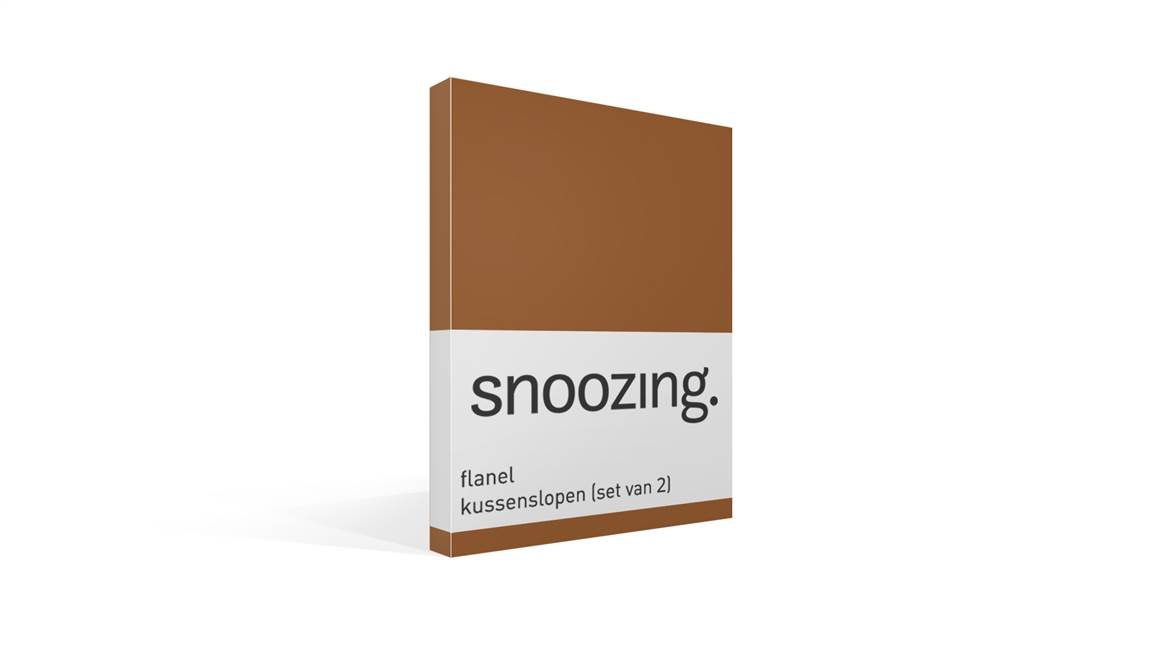 Snoozing taies d'oreiller flanelle (lot de 2)