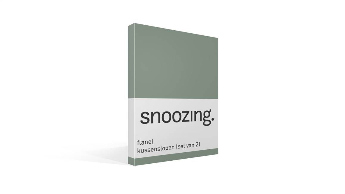 Snoozing taies d'oreiller flanelle (lot de 2)