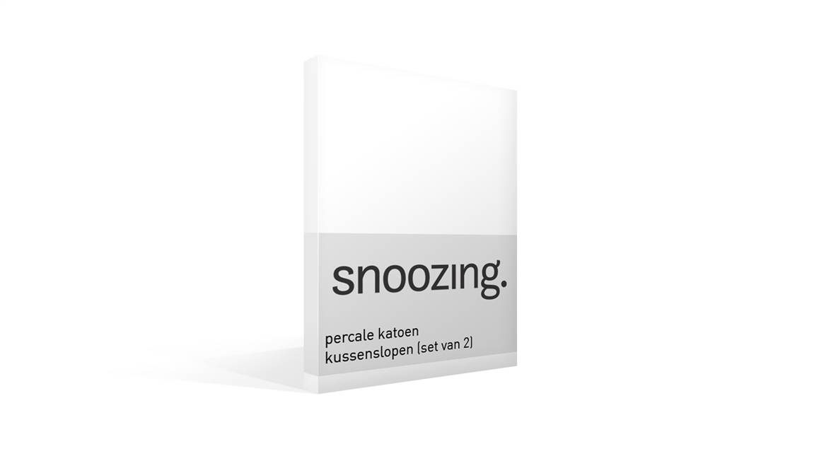Snoozing taies d’oreiller percale (lot de 2)