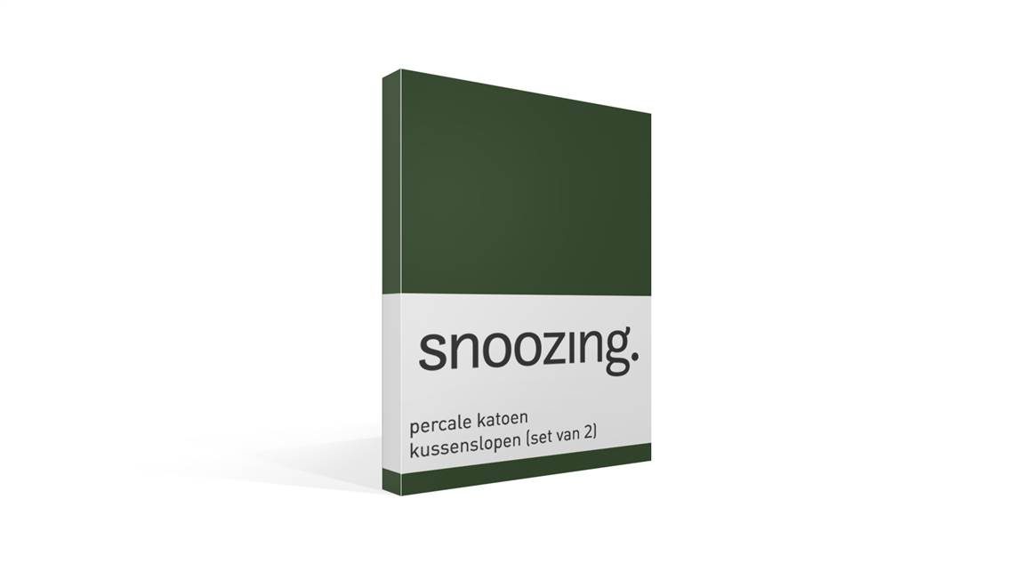 Snoozing taies d’oreiller percale (lot de 2)