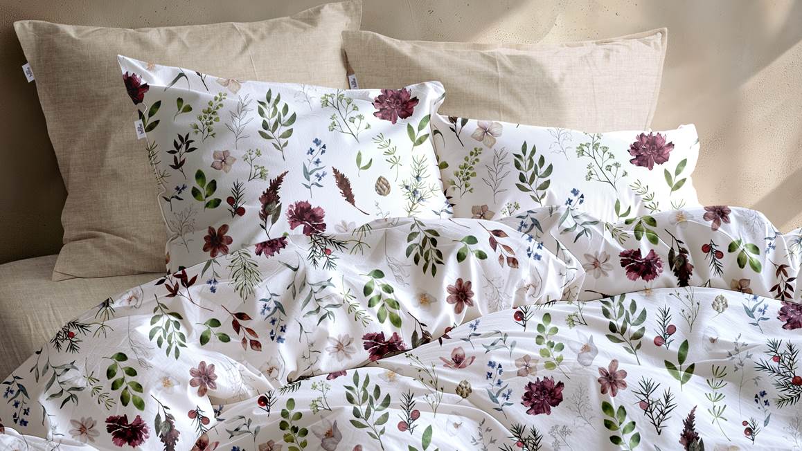 Zohome Celeste housse de couette en flanelle