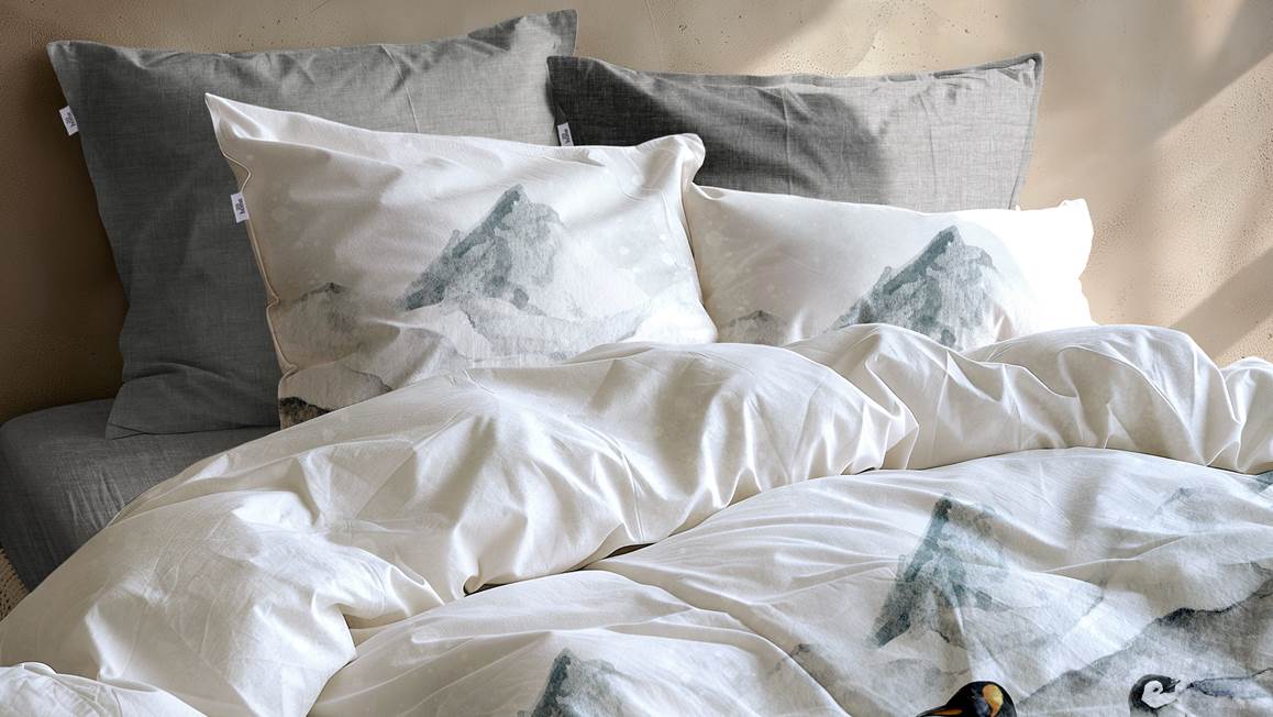 Zohome Frostine housse de couette en flanelle