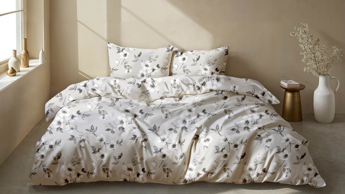 Zohome Ines housse de couette en flanelle