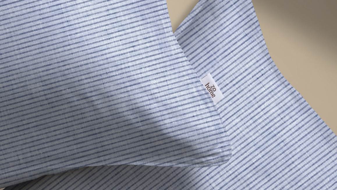 Zohome Striscia di Lino housse de couette