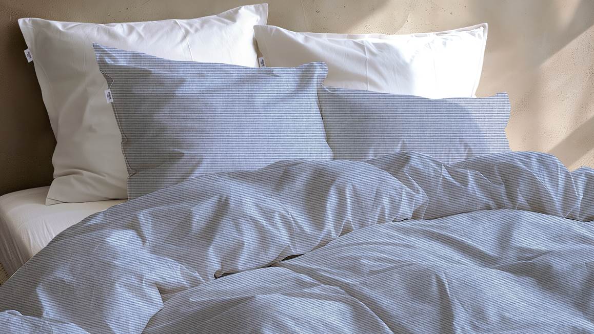 Zohome Striscia di Lino housse de couette