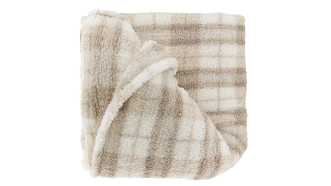 Unique Living Alix plaid polaire