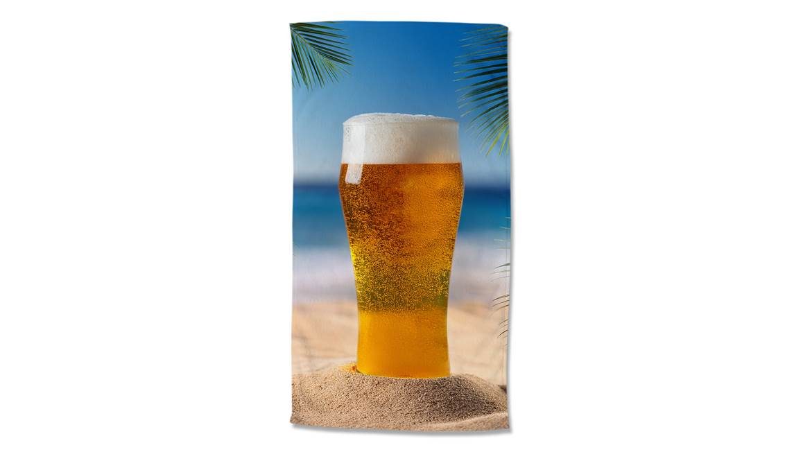 Good Morning Beer serviette de plage