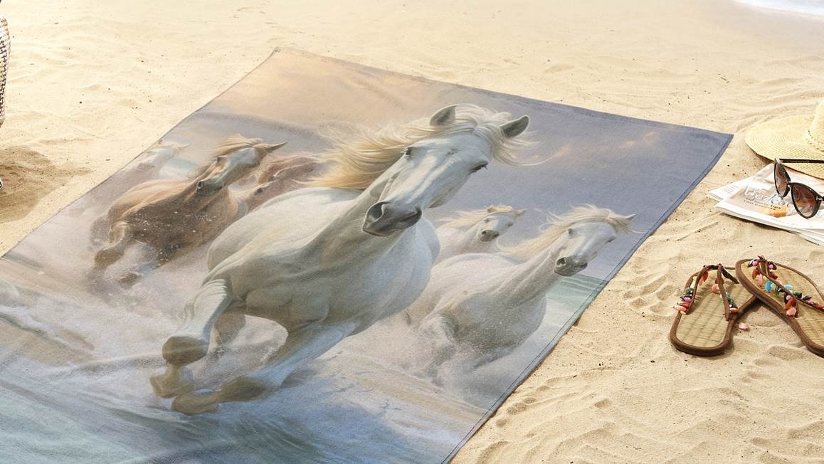 Good Morning Wild and Free serviette de plage