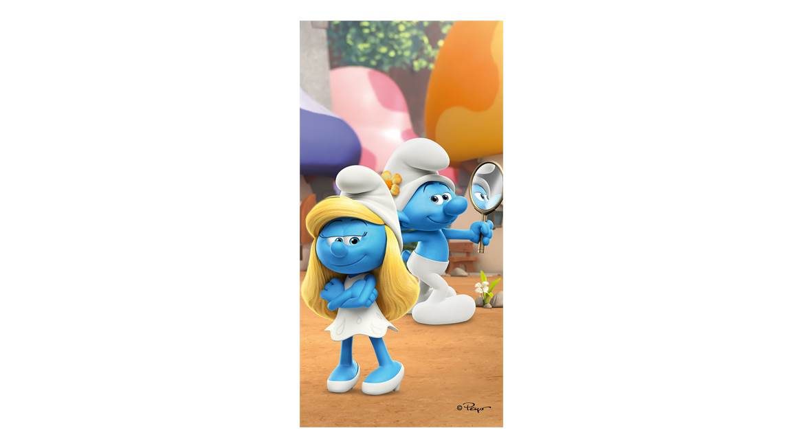 Smurfen serviette de plage