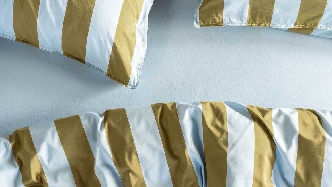 Essenza Minte Stripe housse de couette