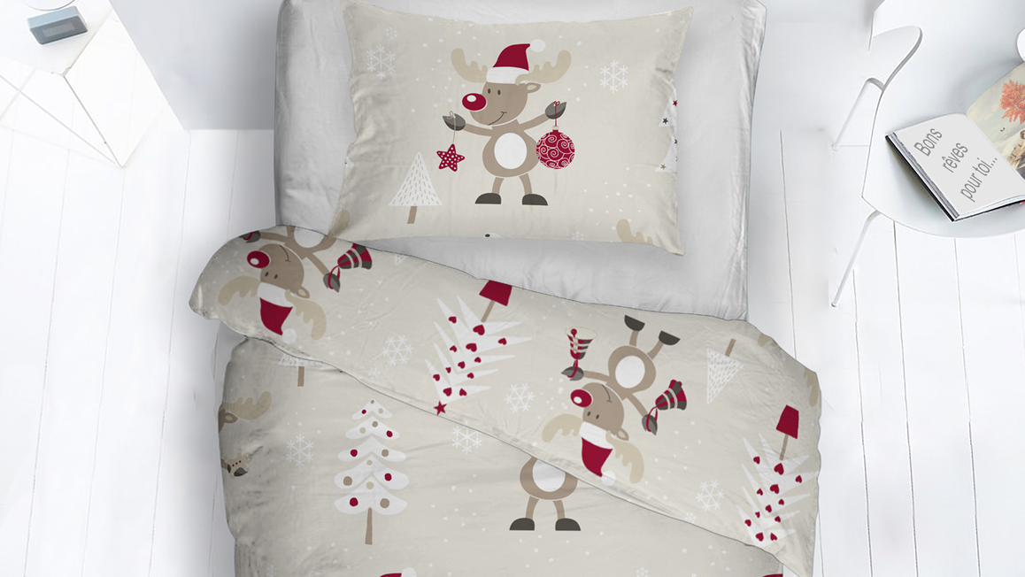Snoozing Patty housse de couette en flanelle